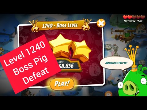 Angry Birds 2 Ab2 Level 1240 Boss Pig Defeat #angrybirds2 #angrybirds2dailychallenge
