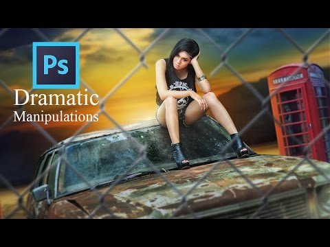 Neon Glow Effect Portrait Photoshop Tutorial