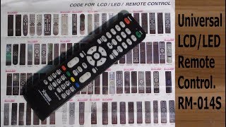 Universal LCD/LED Remote Control.RM-014S#Pro Hack