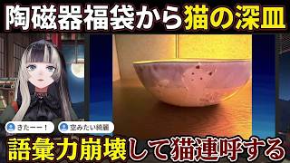 【陶磁器福袋開封】猫の深皿に語彙力崩壊して「猫猫猫猫！」連呼する陶磁器オタク【儒烏風亭らでん/らでん/hololive DEV_IS/ReGLOSS切り抜き】