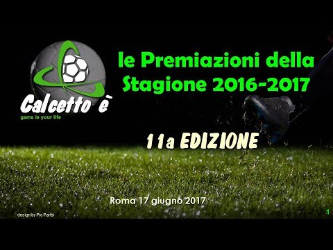 PREMIAZIONI 2017 - Calcetto è
