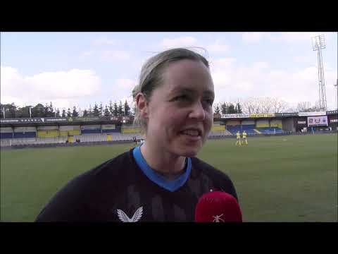 Interview with YLA Club Brugge player Lára Kristin Pedersen after the 2-2 at KVC Westerlo Women