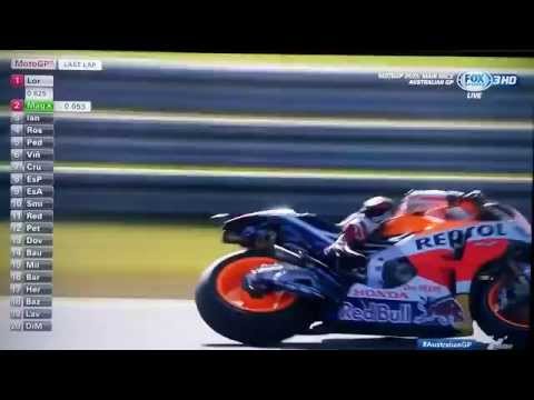 Marquez Lorenzo Iannone Rossi AUSTRALIAN MOTOGP 2015 [FULL HD]