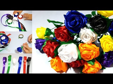 Satin Ribbon Flowers for Special Occasion & Weddings Video