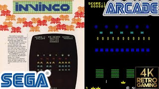 Invinco Arcade ( Sega 1980 ) 4k Gameplay
