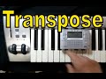 Transpose on the M-Audio KeyStudio MIDI