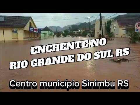 RIO GRANDE DO SUL _ MUNICÍPIO DE SINIMBU DESTRUIDA PELA ENCHENTE