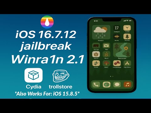 iOS 16.7.12 Jailbreak with Cydia & Trollstore | Winra1n 2.1 | Jailbreak iOS 16.7.12 | iPhone 8/8+/X