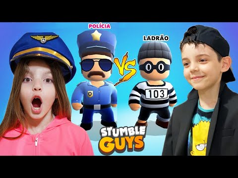 POLÍCIA VS LADRÃO no STUMBLE GUYS QUEM É MELHOR - Piero Start Games