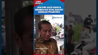 Jokowi Akui Tak Ada Instruksi saat Makan Bareng Prabowo Hanya Bahas soal Bakso