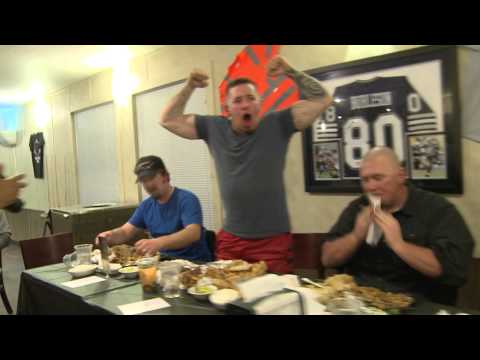 Man vs. Man Camp Food - 6 Pound Burrito Challenge | LoneTreeUSA