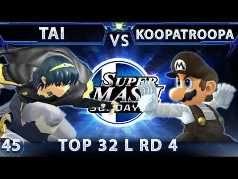 SSS 45 - Tai (Marth) Vs. KoopaTroopa895 (Mario) SSBM Top 32 Losers Round 4 - Smash Melee