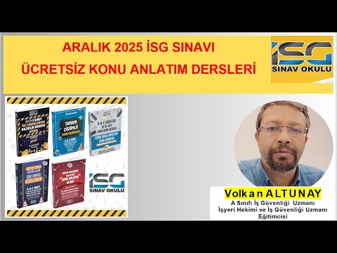 Ders 2: Anayasa-Hukuk-Güvenlik Kültürü (Aralık 2025 İSG Sınav Hazırlık Ücretsiz Canlı Dersler)