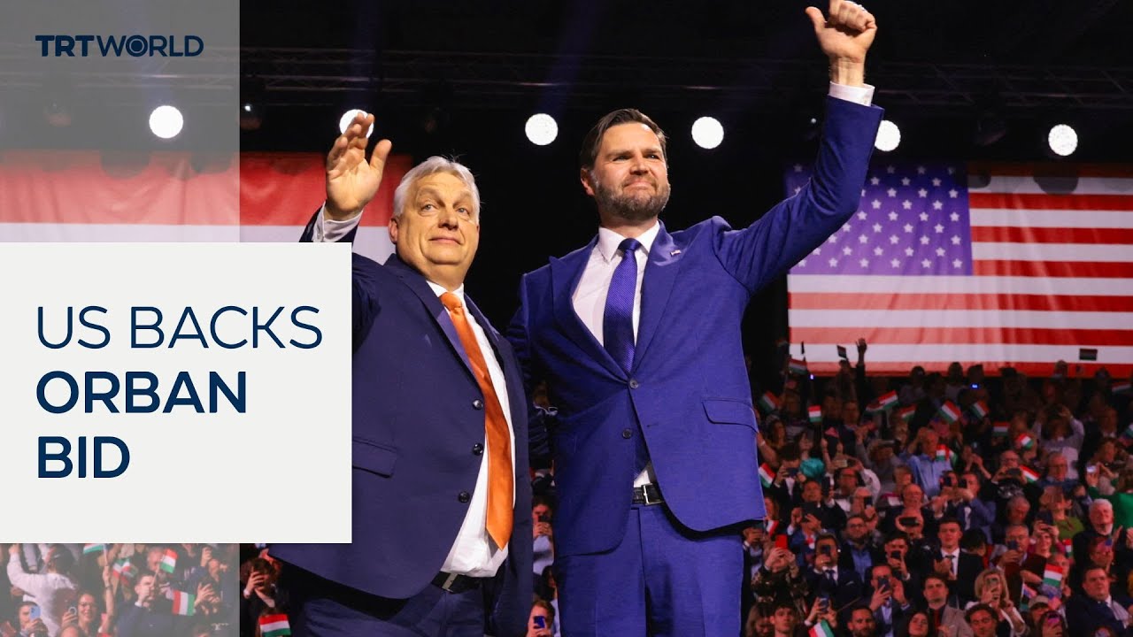 JD Vance in Budapest backing PM Viktor Orban's re-election bid