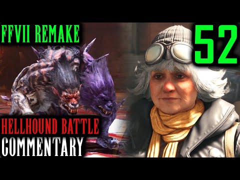 Final Fantasy VII Remake Walkthrough Part 52 - Hellhound Battle & Angel Of The Slums (Chapter 14)