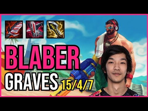 BLABER - GRAVES vs. PANTHEON Jungle | NA GRANDMASTER | PATCH 11.2 | QUADRAKILL
