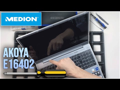 Medion Akoya E16402 internals - replacing RAM, SSD, battery, and fan