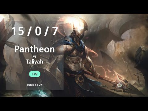 Pantheon Jungle vs Taliyah - TW Challenger Patch 13.24