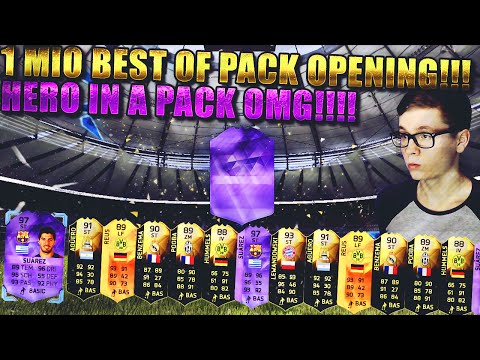 FIFA 16: PACK OPENING (DEUTSCH) - FIFA 16 ULTIMATE TEAM - HERO IN A PACK! OMG 1 MIO BEST OF!