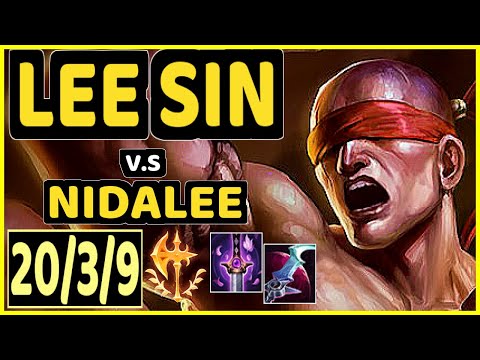 MALRANG (LEE SIN) vs NIDALEE - 20/3/9 KDA JUNGLE GAMEPLAY - KR Ranked MASTER