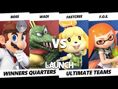 Launch Smash Ultimate Teams - Boss & WaDi  VS Fastcree & F.O.E. - Winner's Quarters