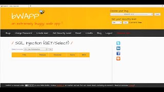 SQL Injection GET Select   Low Security Level