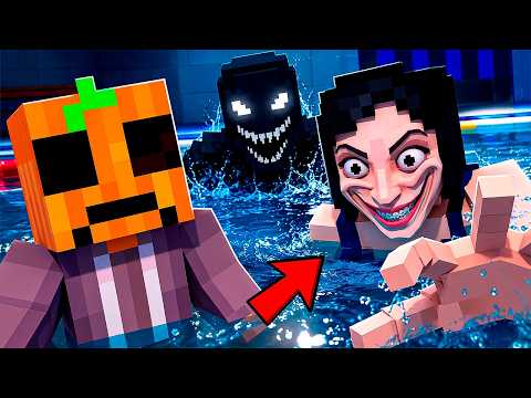 Hay ANOMALÍAS en Mi PISCINA por la NOCHE en Minecraft