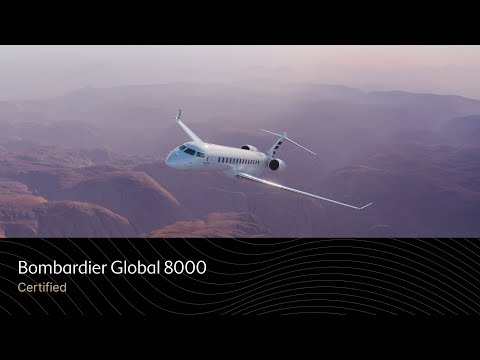 Bombardier Global 8000 aircraft certification