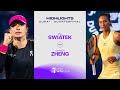 Iga Swiatek vs. Zheng Qinwen | 2024 Dubai Quarterfinal | WTA Match Highlights