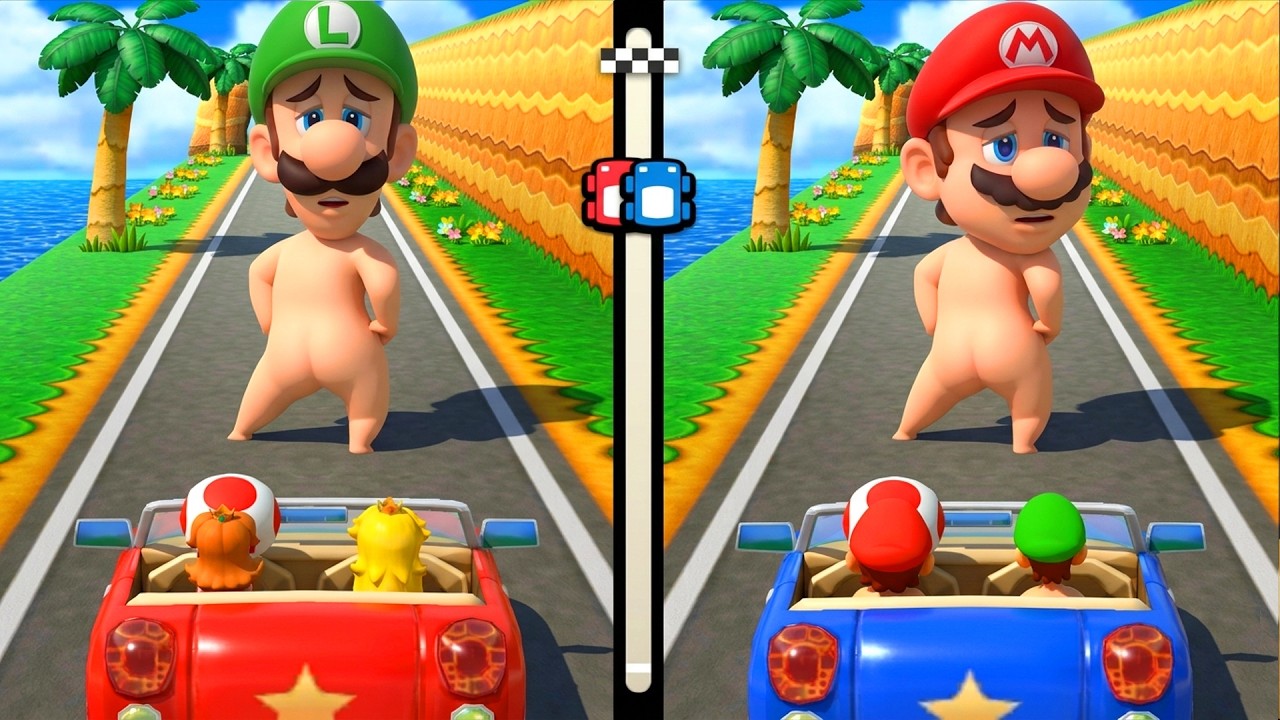 【マリオパーティ100ミニゲームコレクション】ミニゲーム対戦マリオVsルイージVsデイジーVsピーチ(最強CPU「たつじん」)