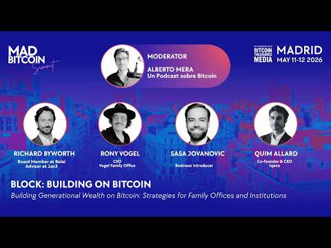 MadBitcoin Summit 2026 moderated by Alberto Mera