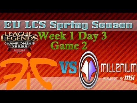 Millenium vs Fnatic  | EU LCS Spring 2014 Week 1 Day 3 | HD