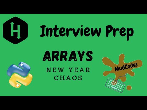 New Year Chaos Arrays Hackerrank Solution Pythoninterview Algorithm Programming For Beginners