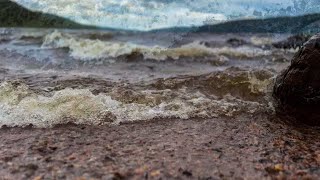 Sången jag väver - vävd ihop med stormen Floris’s ganska så vänliga besök vid Fryken. 