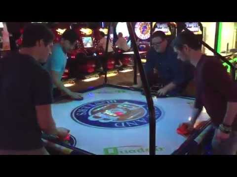 Let's Play 4-Way Air Hockey IN REAL LIFE!! - YouTube