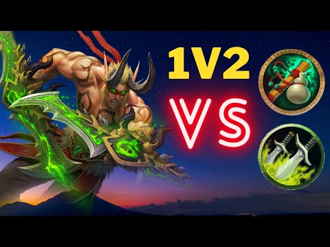 DH 1v2 VS Sub Rogue + WW Monk | WOW PVP