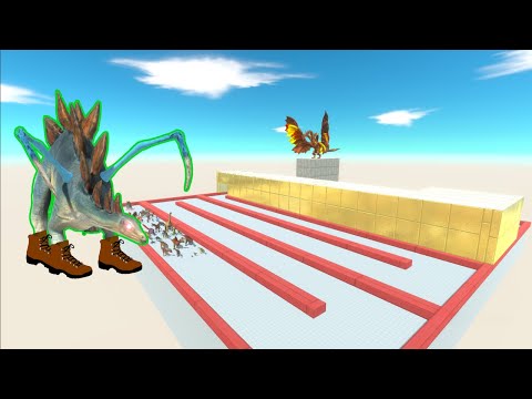 ESCAPE FROM ALIEN STEGOSAURUS! 🛸 Survival Tactics in Animal Revolt Battle Simulator 🚀