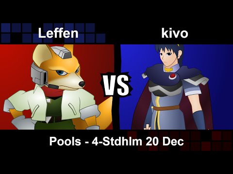 Leffen (Fox) vs kivo (Marth, Jiggly) - Pools 4-Stdhlm 20 Dec