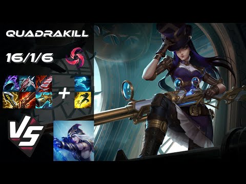 BOTTOM Caitlyn vs Ashe [QUADRAKILL] - EU Challenger Patch 14.12