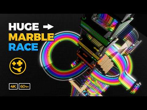 *HUGE* Marble Race: Tower Descent  | #marbles #marblerun #marblerace #asmr #sensory