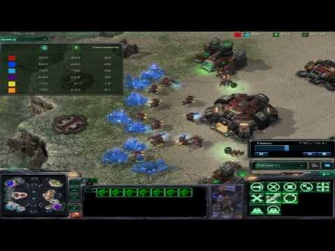 Stalin's Starcraft II Battle Report #23 (1/2) (3 vs 3 Frontier)