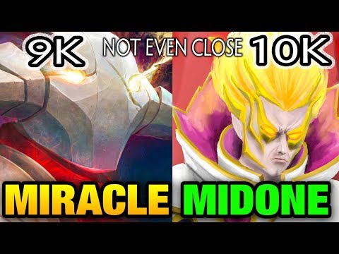 Miracle- [Sven] VS MidOne [Invoker] 9K VS 10K Solo Ranked Match Dota 2