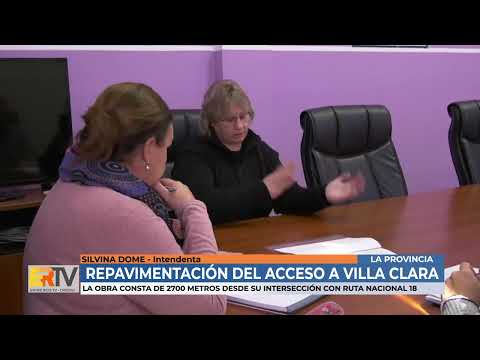 Silvina Dome - Repavimentación del acceso a Villa Clara con fondos provinciales
