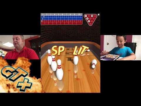 10 Pin Shuffle Bowling on iPAD IOS 2 Players ,10 pin Shuffle Bowling game Son Vs Dad