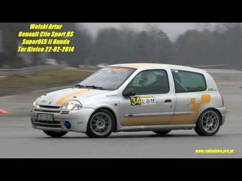 Wolski Artur - Renault Clio Sport RS - SuperOES II Runda Tor Kielce 22-02-2014