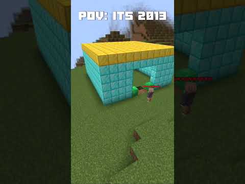 Crafting Your First Minecraft House - 2013 POV