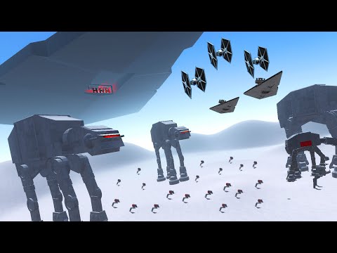 Epic Invasion of HOTH FORTRESS in NEW Star Wars Mod! - Ravenfield: Battle Simulator