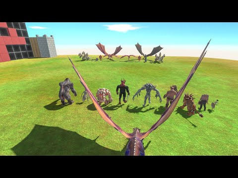 INFERNALS WITH DRAGON & GORO VS 2X FACTION - Animal Revolt Battle Simulator