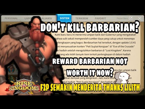 Very difficult to find gems from barb? Lilith pls return reward kill barb in LK - Rise of Kingdoms