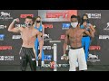 ORLANDO GONZALEZ VS. LUIS POROZCO - FULL WEIGH IN & FACE OFF